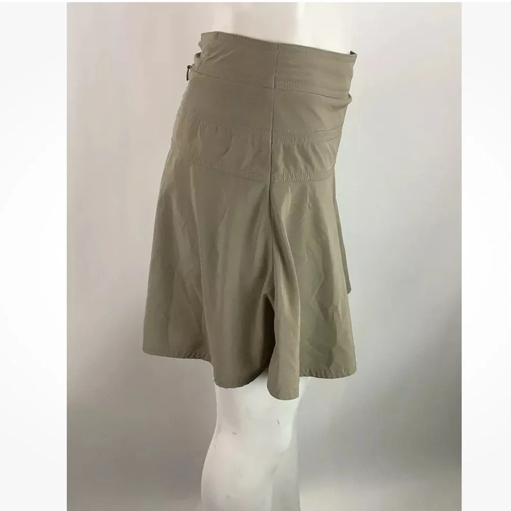 Athleta Sz 0 Everyday Skort Tan Recycled Polyester Spandex Flare Style